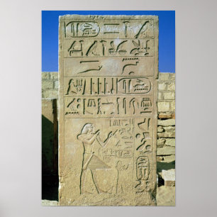 Poster Stele de l'Ancien Royaume d'Unas