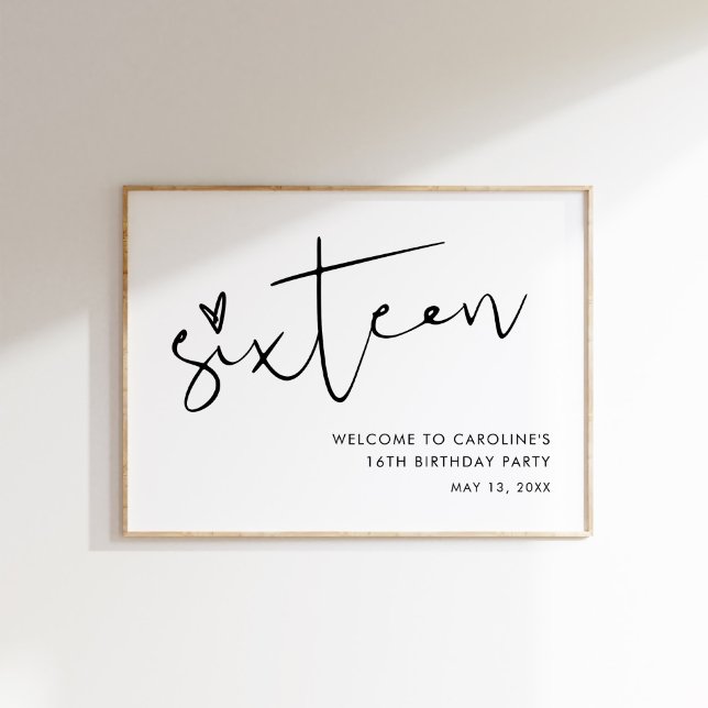 Poster STELLA Sweet 16 Anniversaire de l'Affiche de bienv (Créateur téléchargé)