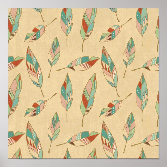 Poster Step de Southwest | Coral Feather (Devant)