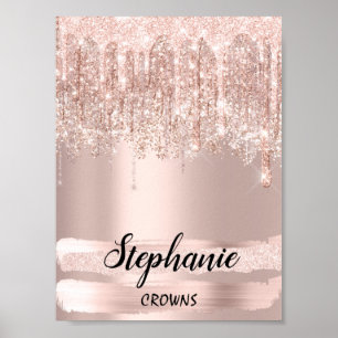 Poster Stephanie Name Meaning Birthday 16th Rose Gift