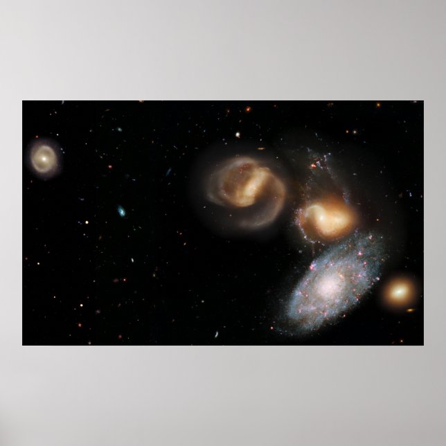 Poster Stephan's Quintet Galaxies (Devant)