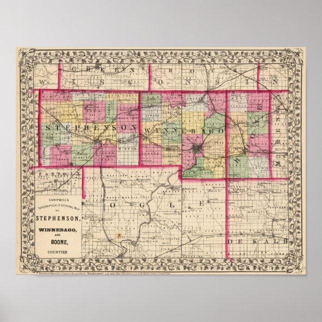 Poster Stephenson, Winnebago, comtés de Boone (Devant)