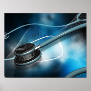 Poster Stéthoscopes médicaux