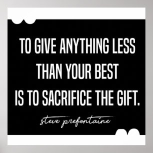 Poster Steve Prefontaine exécution des devis