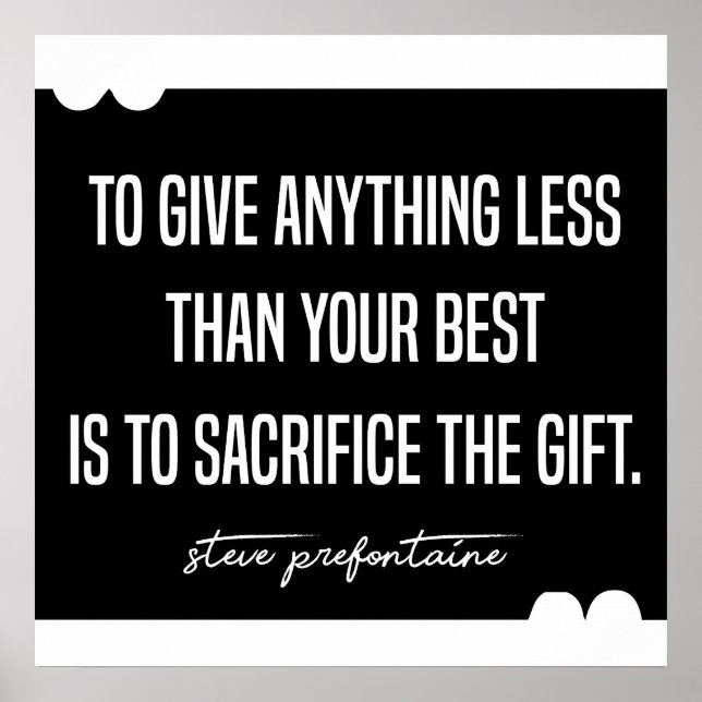 Poster Steve Prefontaine exécution des devis (Devant)