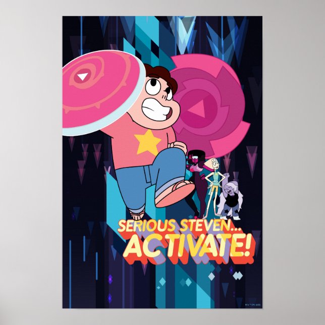 Poster Steven Universe | Sérieux Steven... Activez ! (Devant)