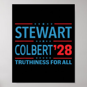 Poster Stewart & ; Colbert 2028 Truthiness For All, Fu