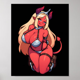 Poster Sticker d'art Imaginaire démon de vol séduisant