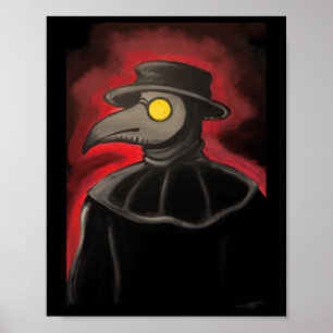 Poster Sticker de peinture de Peste Doctor