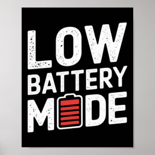 Poster Sticker en mode batterie basse