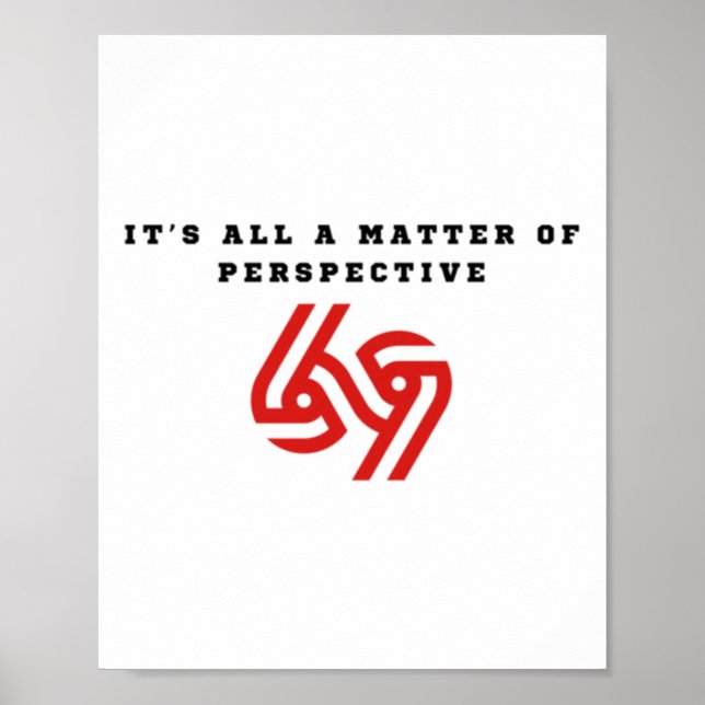 Poster Sticker en perspective (Devant)