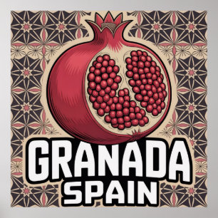 Poster Sticker Grenade Espagne grenade
