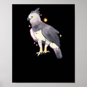 Poster Sticker Harpy Eagle Art