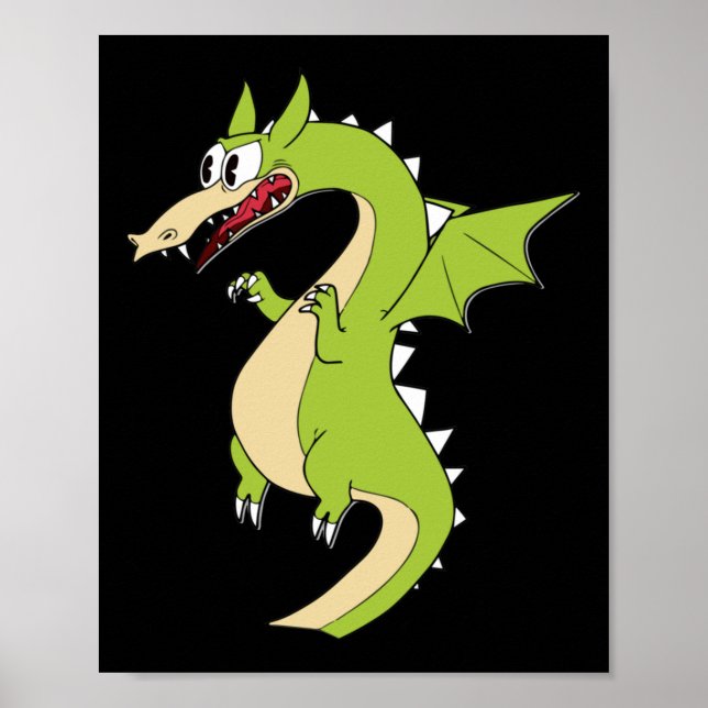 Poster Sticker pour dragon à tête de cuppe (bâton à grim) (Devant)