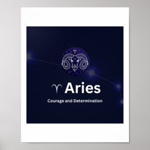 Poster Sticker pour signes Zodiac Aries