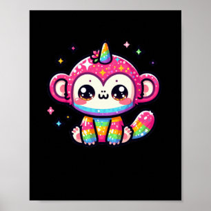 Poster Sticker singe Unicorne