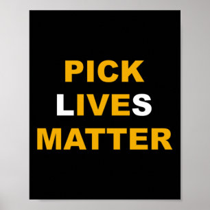 Poster Sticker Sticker Lives Pick