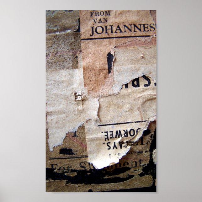 Poster Stickers Vieux Bagages (Devant)