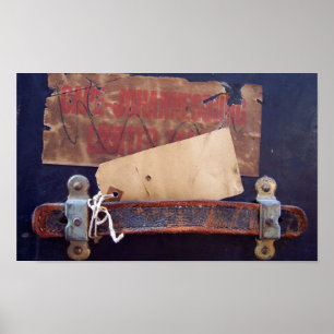Poster Stickers Vieux Bagages