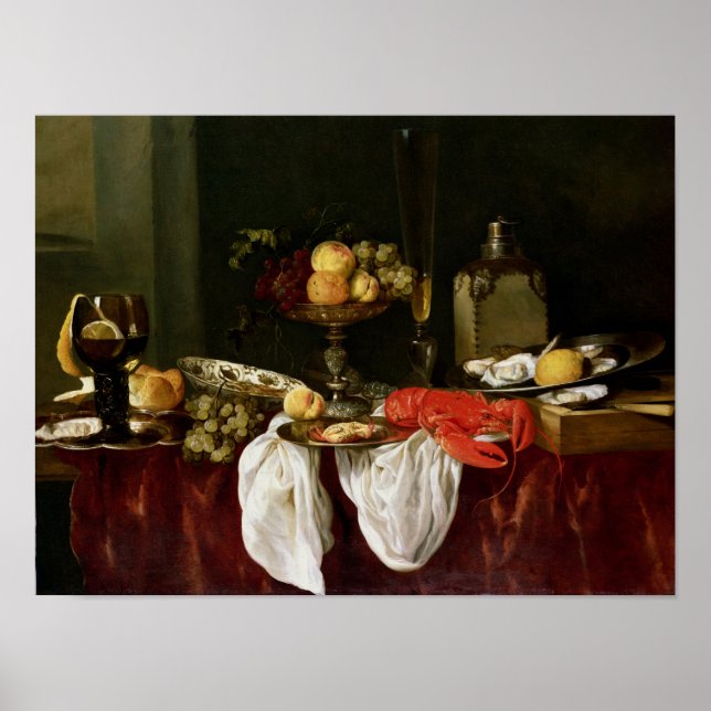 Poster Still Life avec homard (Devant)