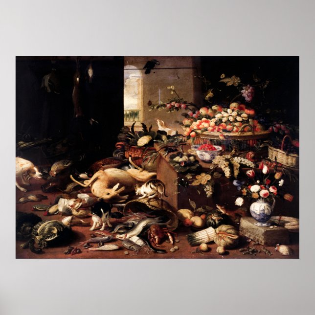 Poster Still Life par Jan van Kessel l'Ancien (Devant)
