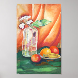 Poster Still Life Watercolor – Fruit Wall Art
