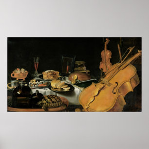 Poster Still Life with Musical Instruments, 1623