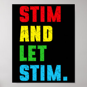 Poster Stim Drôle Et Laissez Stim Sensibilisation sur l'a