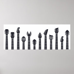 Poster Stock principal de guitares
