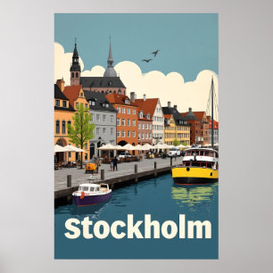 Poster Stockholm Suède