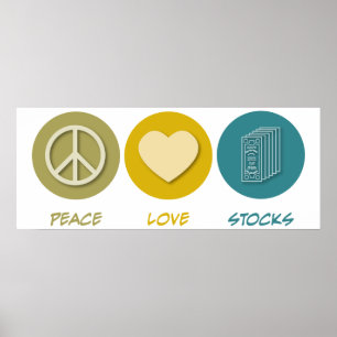 Poster Stocks d'amour de paix
