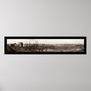 Poster Stockyards Omaha NE Photo 1914