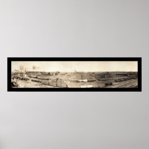 Poster Stockyards South Omaha Photo 1908