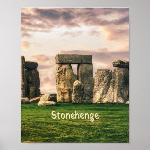 Poster Stonehenge England UK