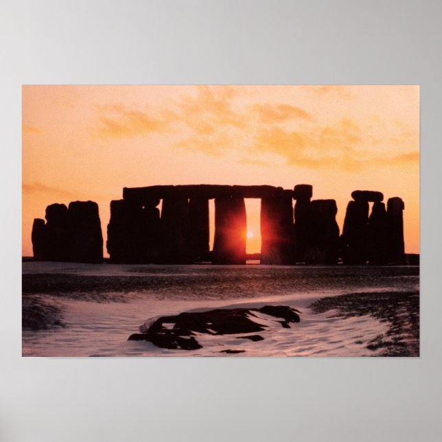 Poster Stonehenge, Solstice d'hiver (Devant)