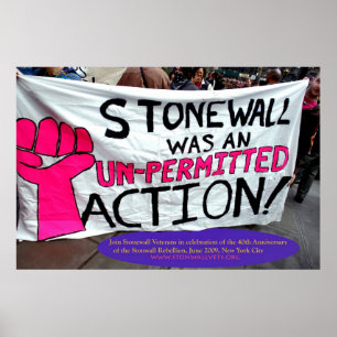 Poster Stonewall Était Une Action Inautorisée