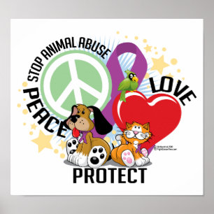 Poster Stop Animal Abuse PLP