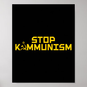 Poster Stop Commie-la Harris Kamala Communisme Trump Supp