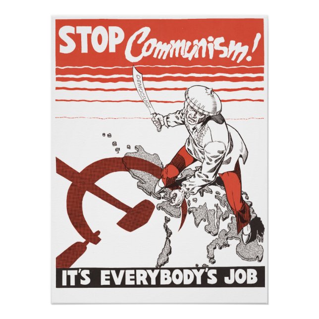 Poster Stop Communism! Vintage (Devant)