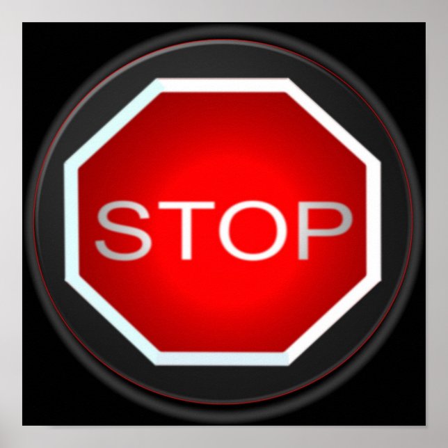 Poster Stop Sign (Devant)