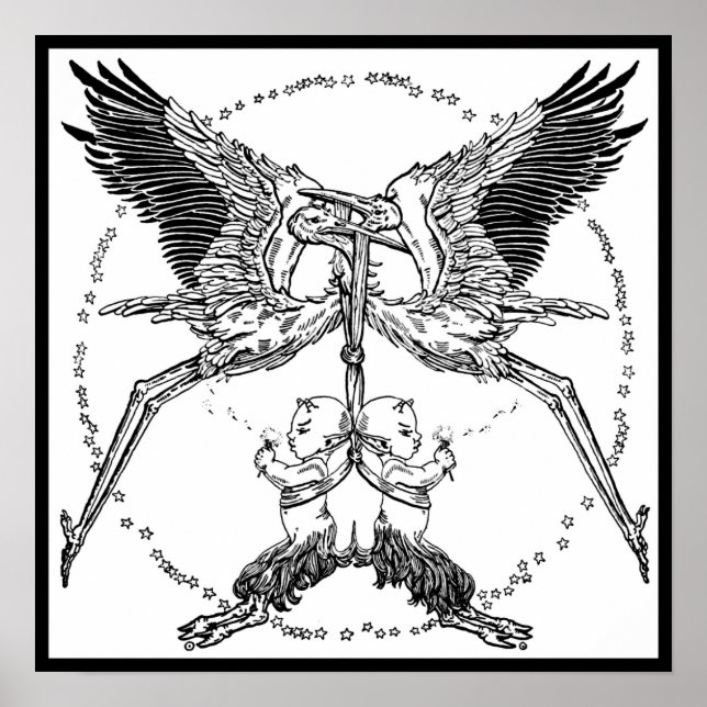 Poster Stores et Satyrs (Devant)