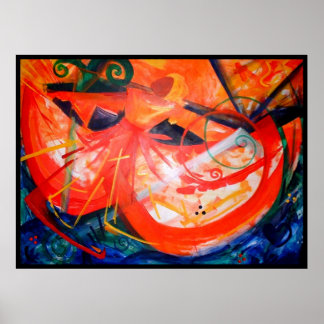 Poster Storm Dancer - Art haïtien - Art noir