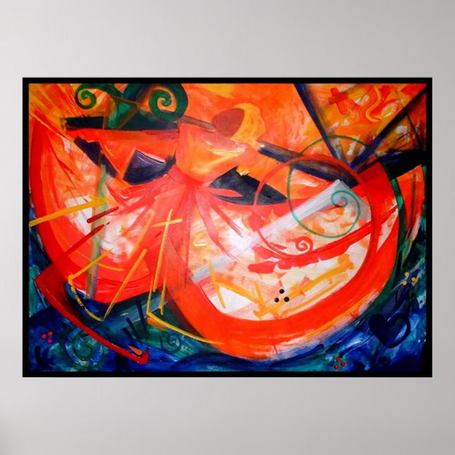 Poster Storm Dancer - Art haïtien - Art noir (Devant)