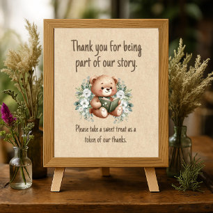 Poster Storybook Teddy Bear Guest Douche Faveurs