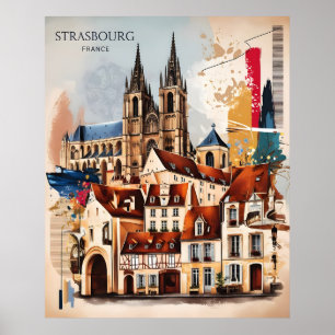 Poster Strasbourg Charme