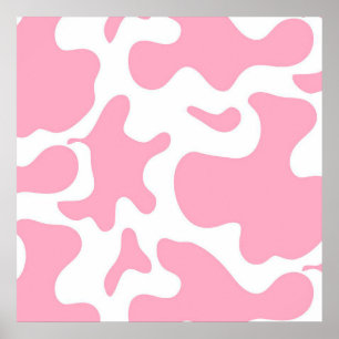 Poster Strawberry Cow funny cow canvas