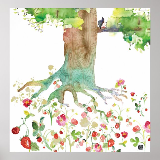 POSTER STRAWBERRYROOTS (Devant)