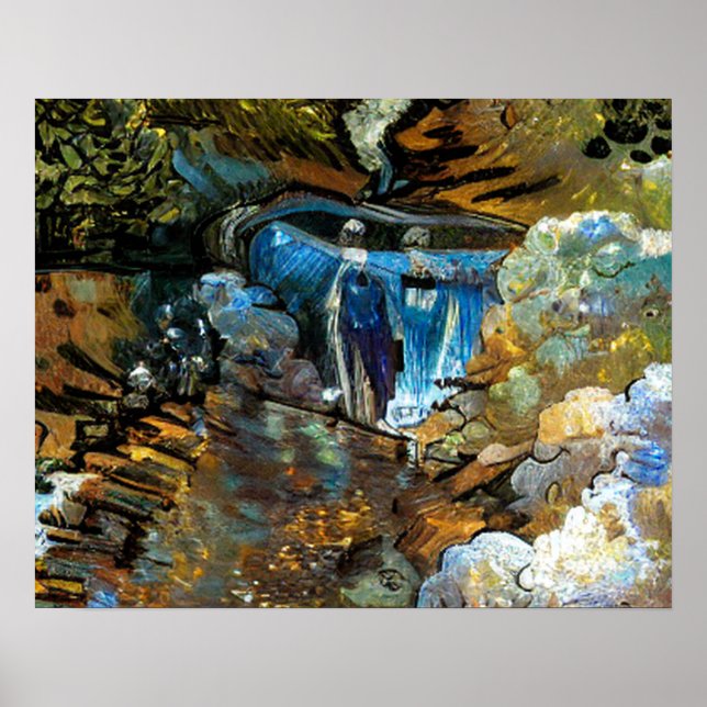 POSTER STREAM WATERFALL (Devant)