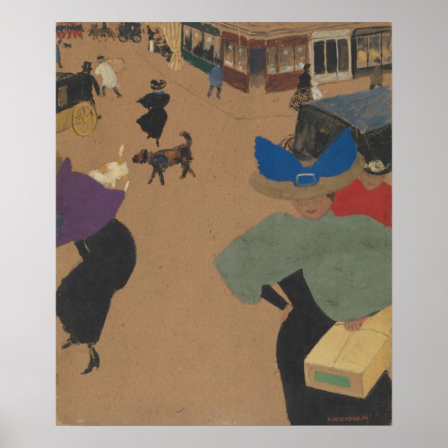 Poster Street scene à Paris (Devant)