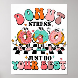 Poster Stress Faites simplement votre meilleur rétro Ense